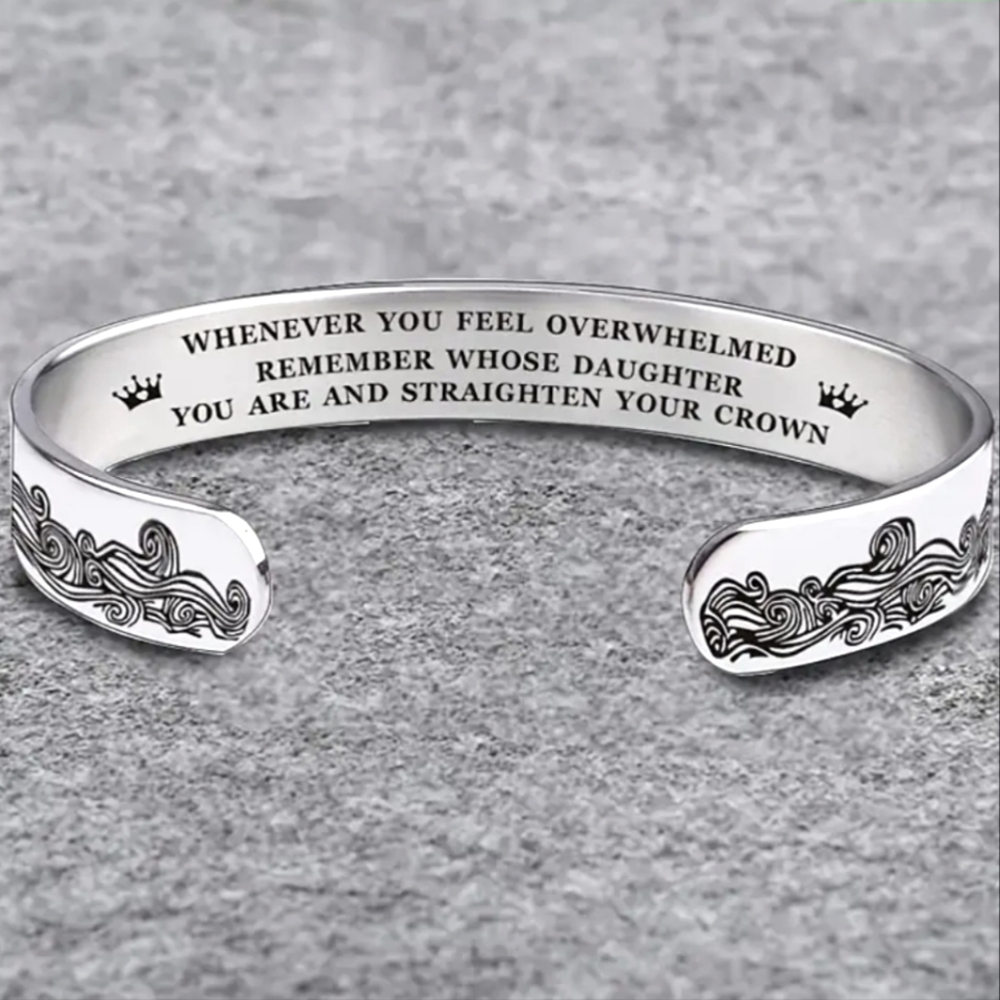 YOU are A daughter Of The King Bracelet Straighten Your Crown
